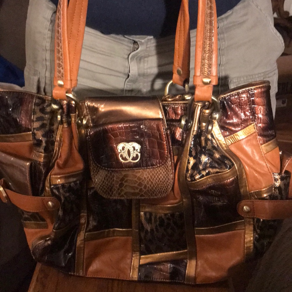 Sharia patchwork purse with dust bag